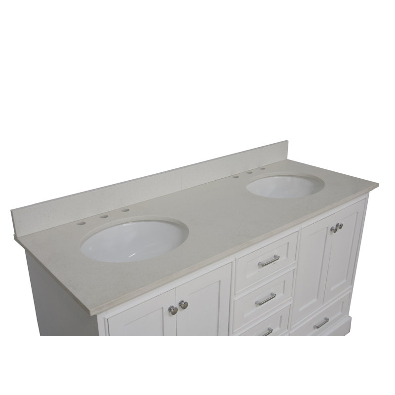 Lark Manor Herren 60'' Double Bathroom Vanity with Top & Reviews Wayfair